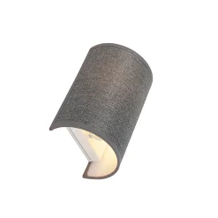 Applique murale moderne grise - Simple Drum Jute