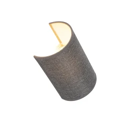 Applique murale moderne grise - Simple Drum Jute