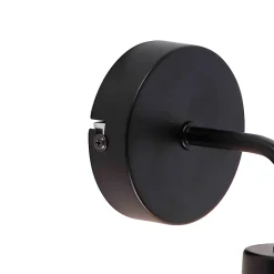 Applique murale moderne noire 15,5 cm - Facile