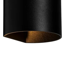 Applique murale moderne noire - Sabbio