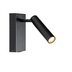 Applique murale moderne noire avec USB réglable - Croft