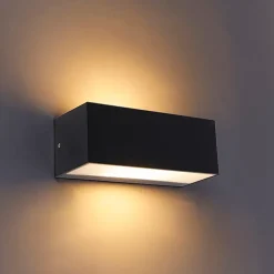 Applique murale moderne noire IP65 - Houks