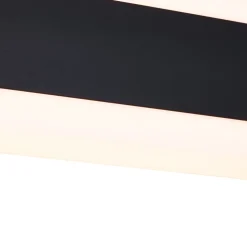 Applique murale moderne noire CCT 60cm incl. LED IP54 - Vanya