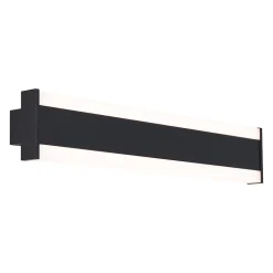 Applique murale moderne noire CCT 60cm incl. LED IP54 - Vanya