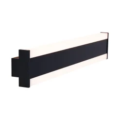 Applique murale moderne noire CCT 60cm incl. LED IP54 - Vanya