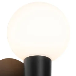 Applique murale moderne noire IP44 2 lumières - Cederic