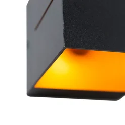 Applique murale moderne noire et dorée 9,7 cm - Transfer Groove