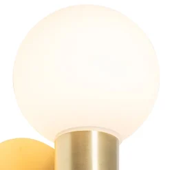 Applique murale moderne or IP44 2 lumières - Cederic