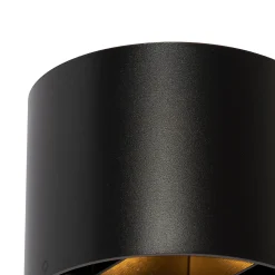 Applique murale moderne ronde noire - Edwin