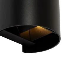 Applique murale moderne ronde noire - Edwin