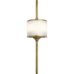 Applique murale Mona 2 lumières - Laiton naturel