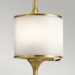 Applique murale Mona 2 lumières - Laiton naturel