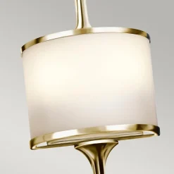 Applique murale Mona 2 lumières - Laiton poli