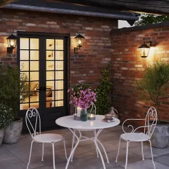 Applique murale montante Docker E27 25W IP44 GoodHome noir