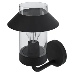 Applique murale montante d'extérieur Caprera noir E27 25W IP44 GoodHome
