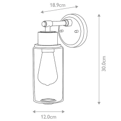 Applique murale Morvah 1 lumière - Blanc