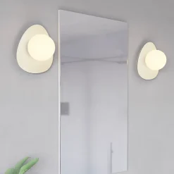 Applique murale métal beige G9 Ø20cm Eglo, Hanoi