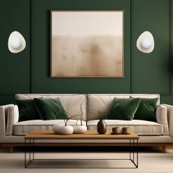 Applique murale métal beige G9 Ø20cm Eglo, Hanoi