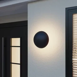 Applique murale murale Callery LED intégrée 600lm 12W IP44 GoodHome gris anthracite