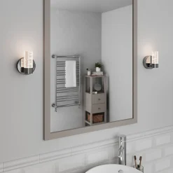 Applique murale Myvat LED intégrée 600lm 7W IP44 blanc neutre GoodHome argent