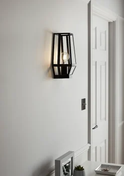 Applique murale Nantan E27 IP20 noir