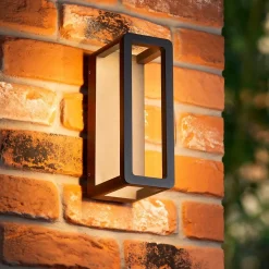 Applique murale NARVIK en aluminium avec LED intégré - Noir - Lucide