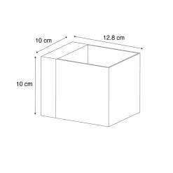 Applique murale noire avec LED et variateur tactile rechargeable - Joris