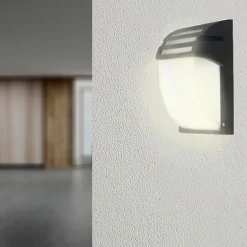 Applique Murale Noire LED IP44 pour ampoule E27 - SILAMP