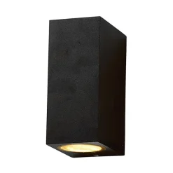 Applique Murale Noire LED Carrée IP54 Double Faisceau GU10 - SILAMP