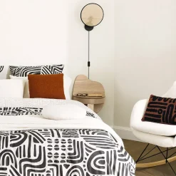 Applique murale Olme en paille & métal D27cm - Atmosphera