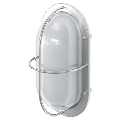 Applique murale oval Vallen E27 IP44 GoodHome chrome