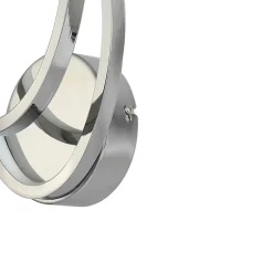 Applique murale Pegmati LED intégrée 500lm 13W L.18xH.35xP.7cm chrome Goodhome