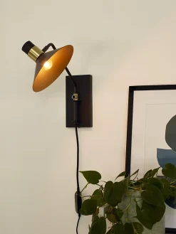 Applique murale PEPIJN en acier avec 1xE14 - Noir - Lucide