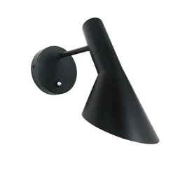 Applique Murale Pivotante avec Interrupteur Oslo - Design Moderne et Élégant en Métal Noir E27