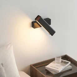 Applique murale pivotante noire LED - Salvi