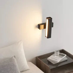 Applique murale pivotante noire LED - Salvi