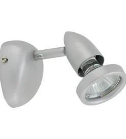 Applique murale Plafonnier gris satiné 1 lumière orientable et inclinable 50W G10