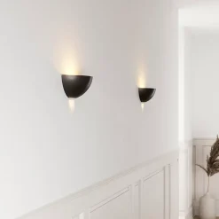 Applique murale Pocyon E27 28W L.24,6xH.10xP.12cm noir GoodHome