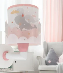 Applique murale pour enfant Whale Dreams Baleine rose