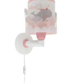 Applique murale pour enfant Whale Dreams Baleine rose