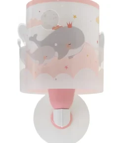 Applique murale pour enfant Whale Dreams Baleine rose