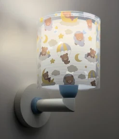 Applique murale pour enfants Baby Teddy Bleu Ours