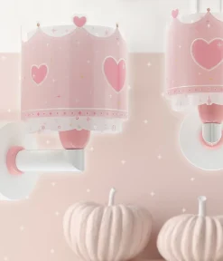 Applique murale pour enfants Little Queen couronne et coeurs