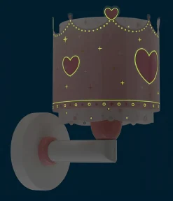 Applique murale pour enfants Little Queen couronne et coeurs