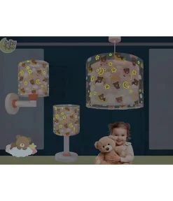 Applique murale pour enfants Baby Teddy Rose Ours