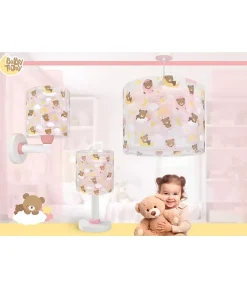 Applique murale pour enfants Baby Teddy Rose Ours