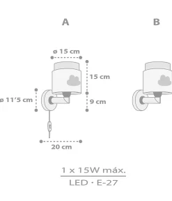 Applique murale pour enfant Baby Dreams Nuage gris