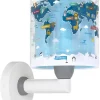 Applique murale pour enfants Kids World Carte du Monde