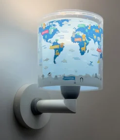 Applique murale pour enfants Kids World Carte du Monde