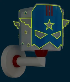 Applique Murale Pour Enfant Blue Hero Super-héros